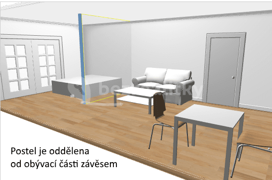 Prenájom bytu 1-izbový 57 m², Olšanská, Praha, Praha Prenájom bytu 1-izbový 57 m², Olšanská, Praha, Praha