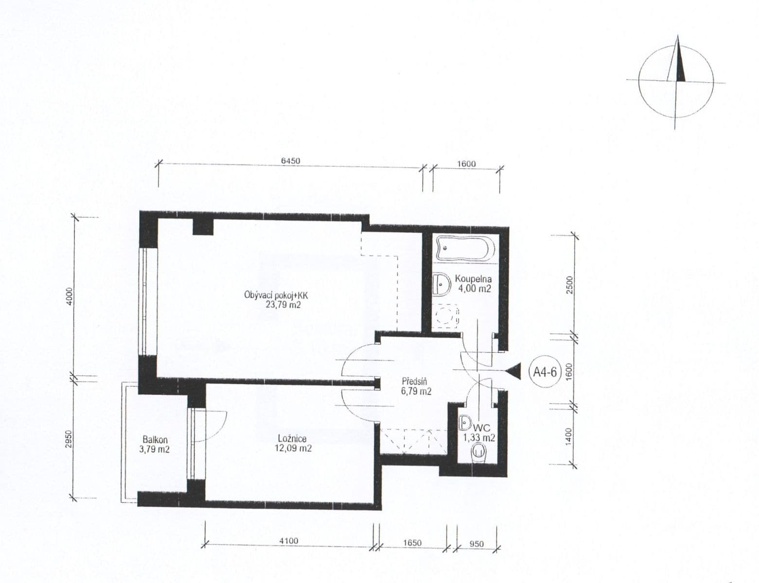 Prenájom bytu 2-izbový 51 m², Černochova, Praha, Praha Prenájom bytu 2-izbový 51 m², Černochova, Praha, Praha