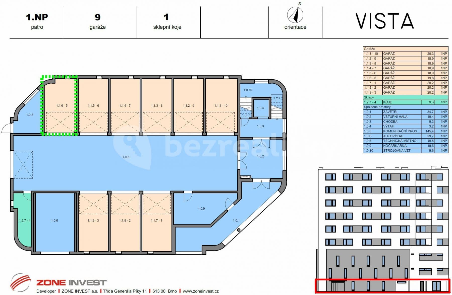 Prenájom garáže 20 m², třída Generála Píky, Brno, Jihomoravský kraj Prenájom garáže 20 m², třída Generála Píky, Brno, Jihomoravský kraj
