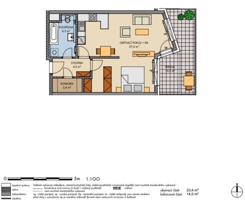 Prenájom bytu 2-izbový 53 m², Klementova, Praha, Praha Prenájom bytu 2-izbový 53 m², Klementova, Praha, Praha