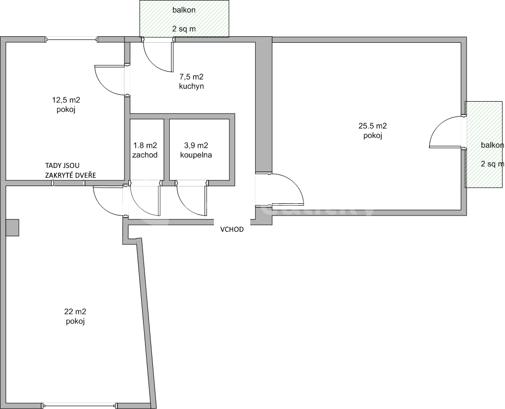 Prenájom bytu 3-izbový 74 m², Arménská, Praha, Praha Prenájom bytu 3-izbový 74 m², Arménská, Praha, Praha