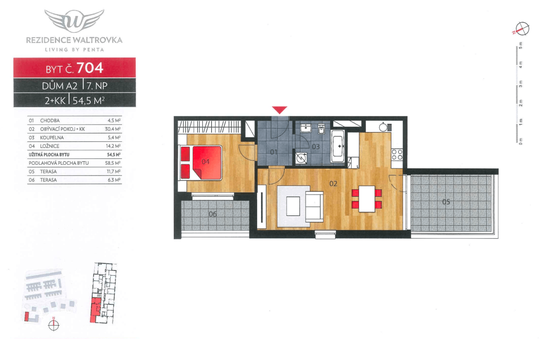 Prenájom bytu 2-izbový 55 m², Barvitiova, Praha, Praha Prenájom bytu 2-izbový 55 m², Barvitiova, Praha, Praha