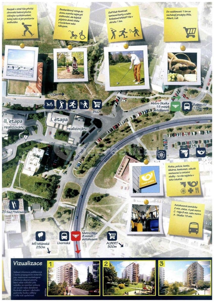 Prenájom bytu 2-izbový 55 m², Nad Přehradou, Praha, Praha Prenájom bytu 2-izbový 55 m², Nad Přehradou, Praha, Praha