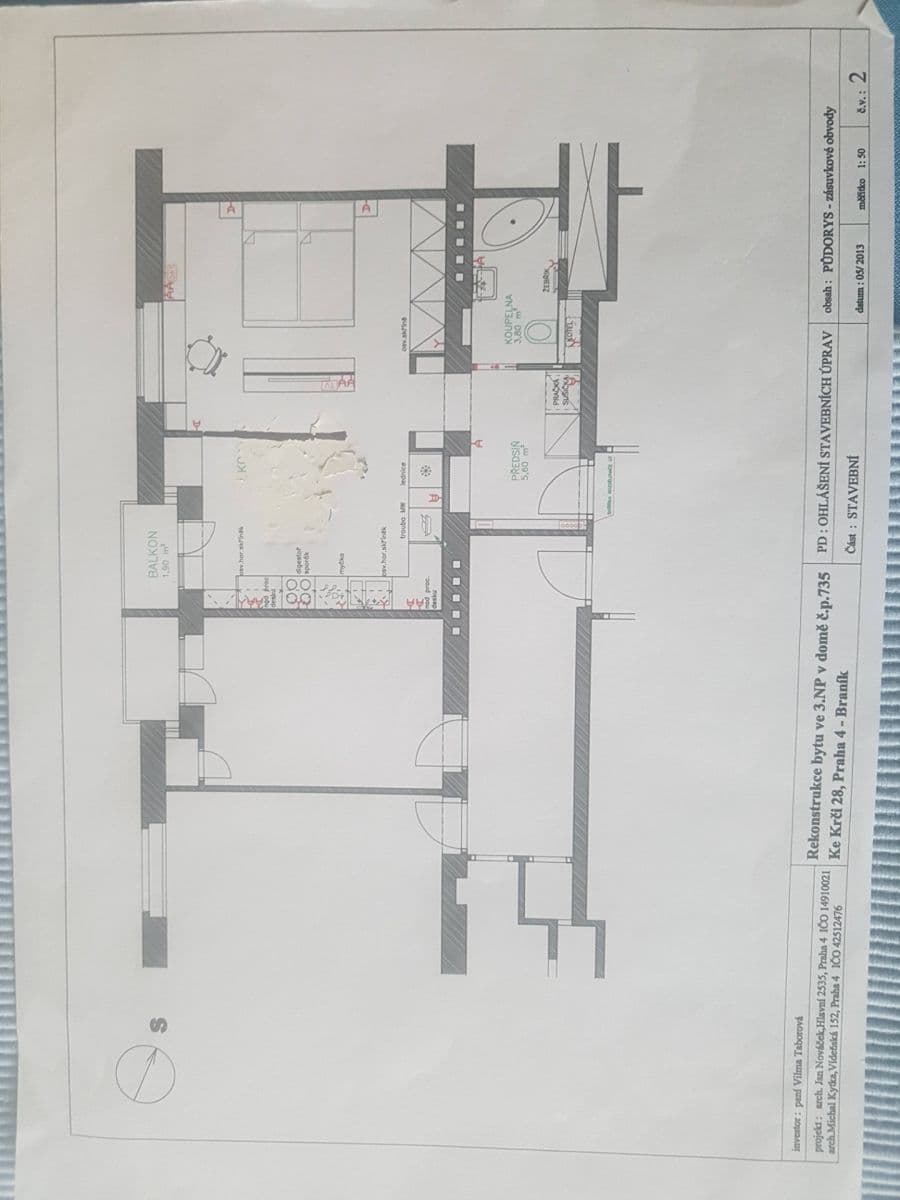 Predaj bytu 1-izbový 46 m², Ke Krči, Praha, Praha Predaj bytu 1-izbový 46 m², Ke Krči, Praha, Praha