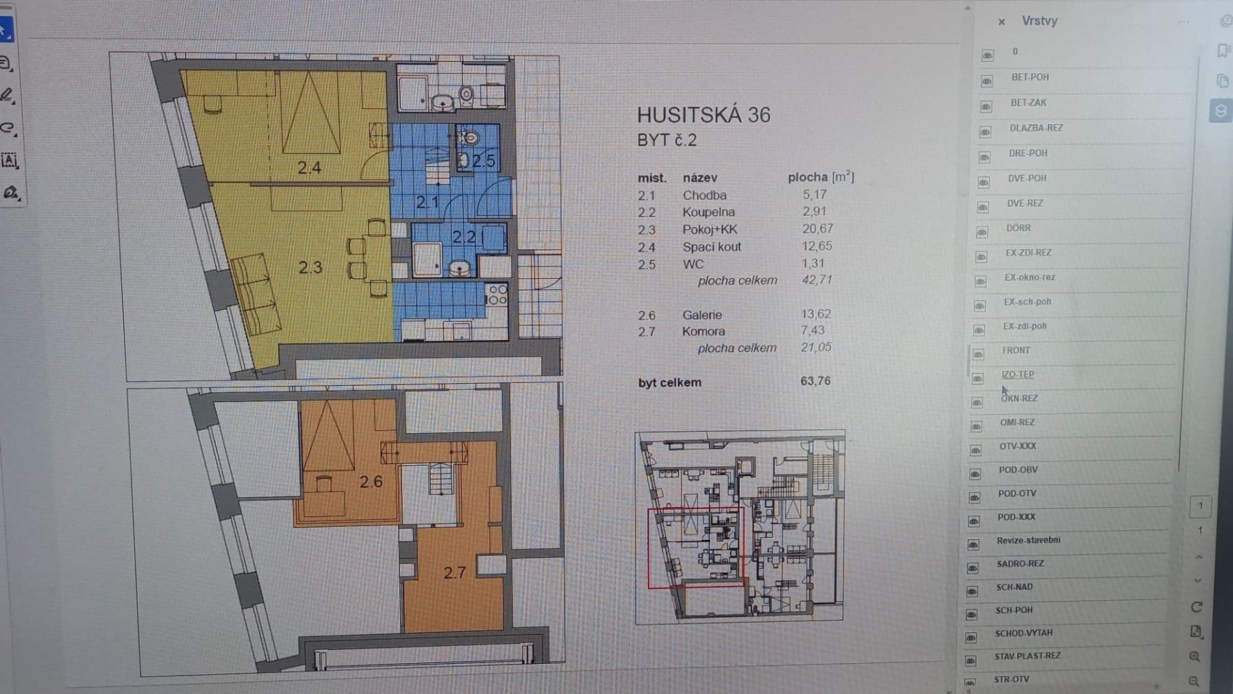 Prenájom bytu 2-izbový 64 m², Řehořova, Praha, Praha Prenájom bytu 2-izbový 64 m², Řehořova, Praha, Praha