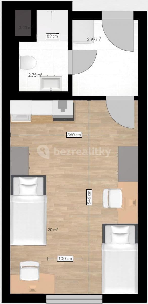 Prenájom bytu 1-izbový 28 m², Plzeň, Plzeňský kraj Prenájom bytu 1-izbový 28 m², Plzeň, Plzeňský kraj