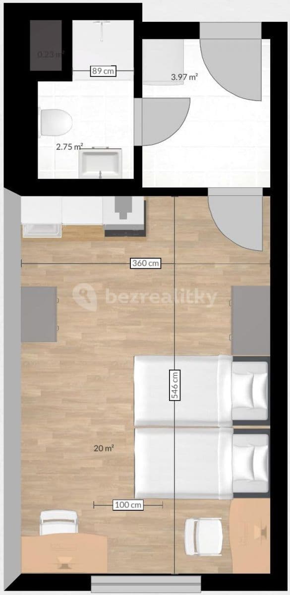 Prenájom bytu 1-izbový 28 m², Plzeň, Plzeňský kraj Prenájom bytu 1-izbový 28 m², Plzeň, Plzeňský kraj