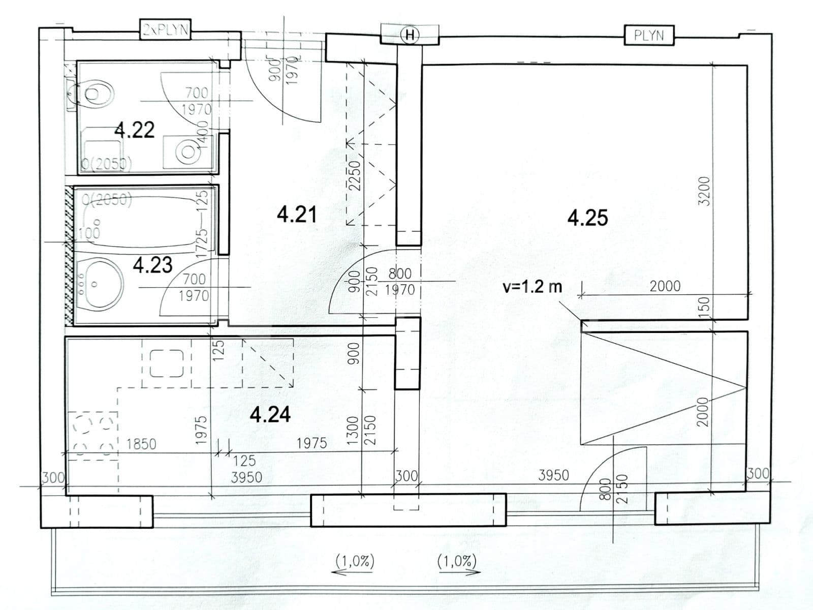 Prenájom bytu 1-izbový 41 m², Blažovická, Brno, Jihomoravský kraj Prenájom bytu 1-izbový 41 m², Blažovická, Brno, Jihomoravský kraj