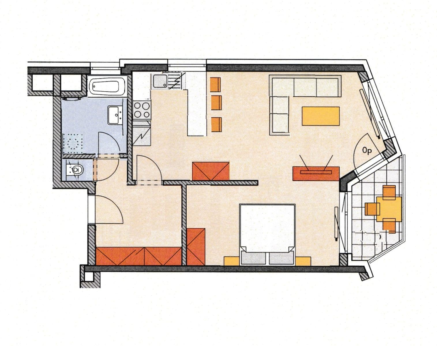 Prenájom bytu 2-izbový 55 m², Makedonská, Praha, Praha Prenájom bytu 2-izbový 55 m², Makedonská, Praha, Praha