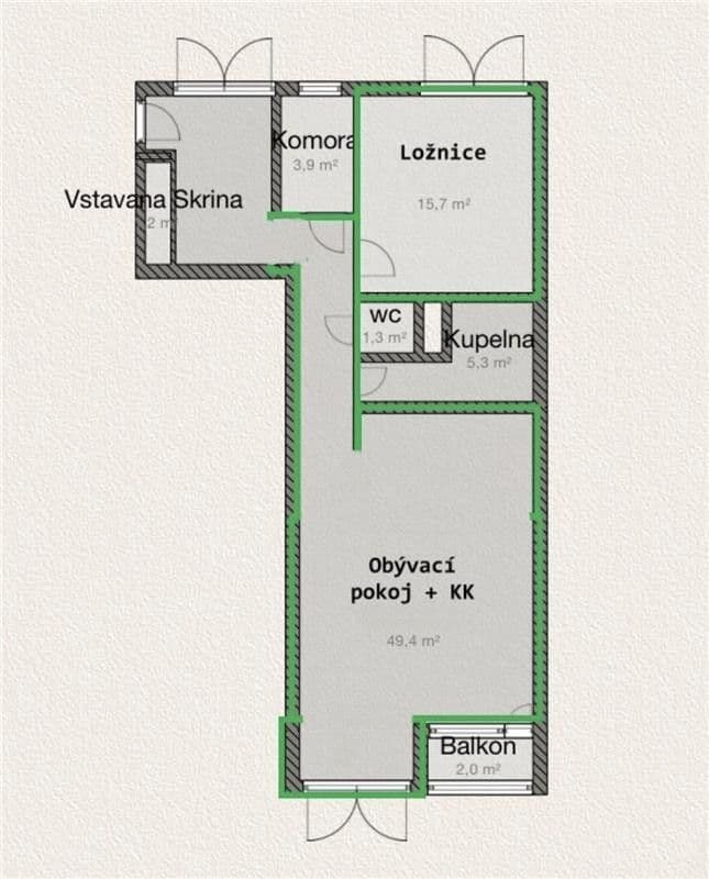 Prenájom bytu 2-izbový 75 m², Pod Pramenem, Praha, Praha Prenájom bytu 2-izbový 75 m², Pod Pramenem, Praha, Praha