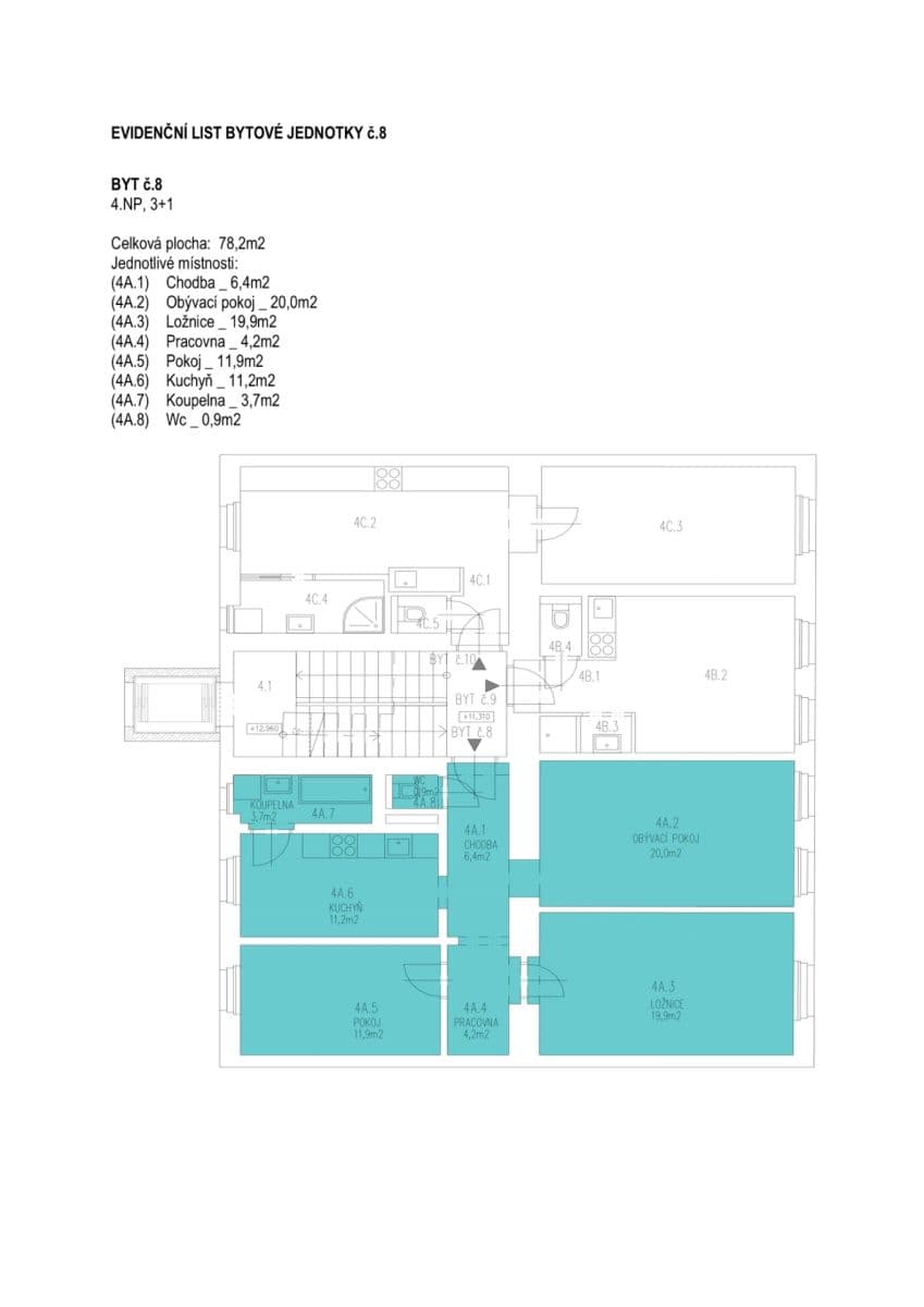 Prenájom bytu 3-izbový 78 m², Bořivojova, Praha, Praha Prenájom bytu 3-izbový 78 m², Bořivojova, Praha, Praha