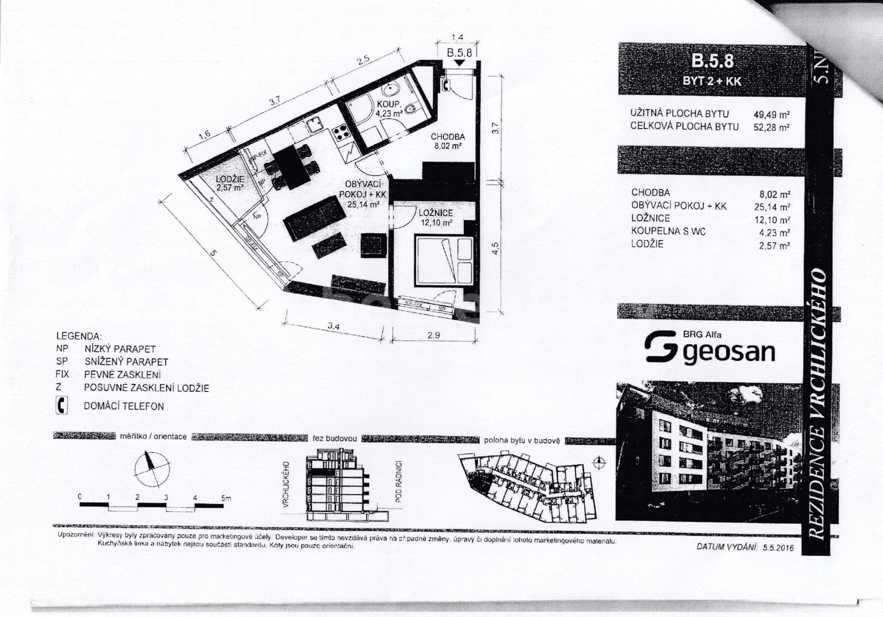Prenájom bytu 2-izbový 52 m², Pod radnicí, Praha, Praha Prenájom bytu 2-izbový 52 m², Pod radnicí, Praha, Praha