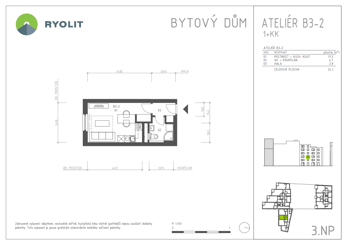 Prenájom bytu 1-izbový 24 m², Mlýnská, Brno, Jihomoravský kraj Prenájom bytu 1-izbový 24 m², Mlýnská, Brno, Jihomoravský kraj