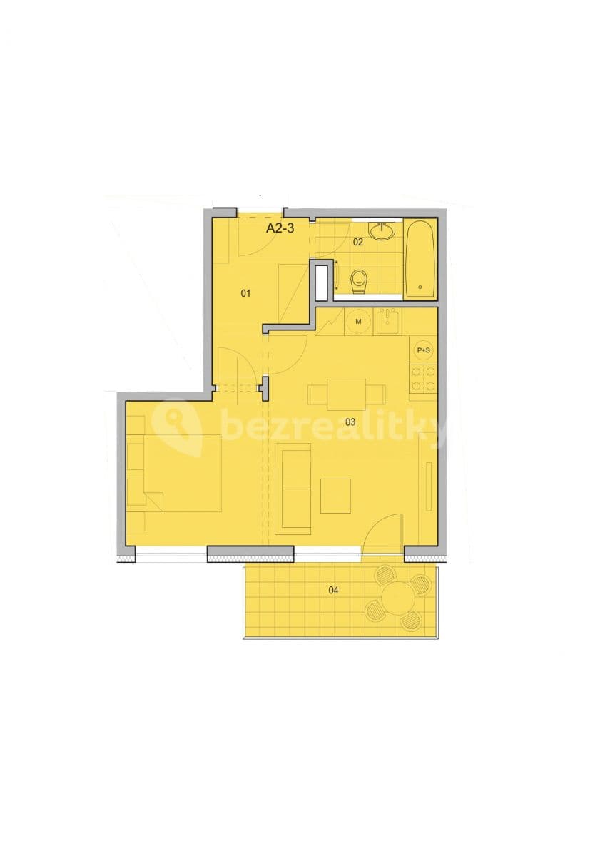 Prenájom bytu 2-izbový 40 m², Pod dvorem, Praha, Praha Prenájom bytu 2-izbový 40 m², Pod dvorem, Praha, Praha