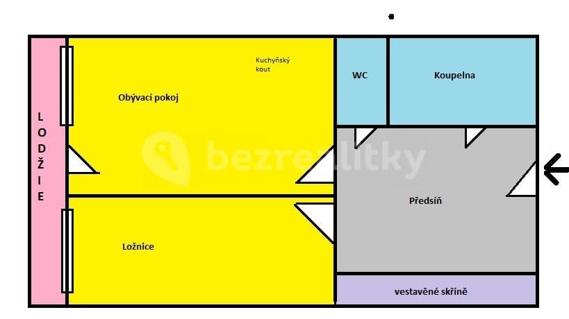 Prenájom bytu 2-izbový 43 m², Hnězdenská, Praha, Praha Prenájom bytu 2-izbový 43 m², Hnězdenská, Praha, Praha