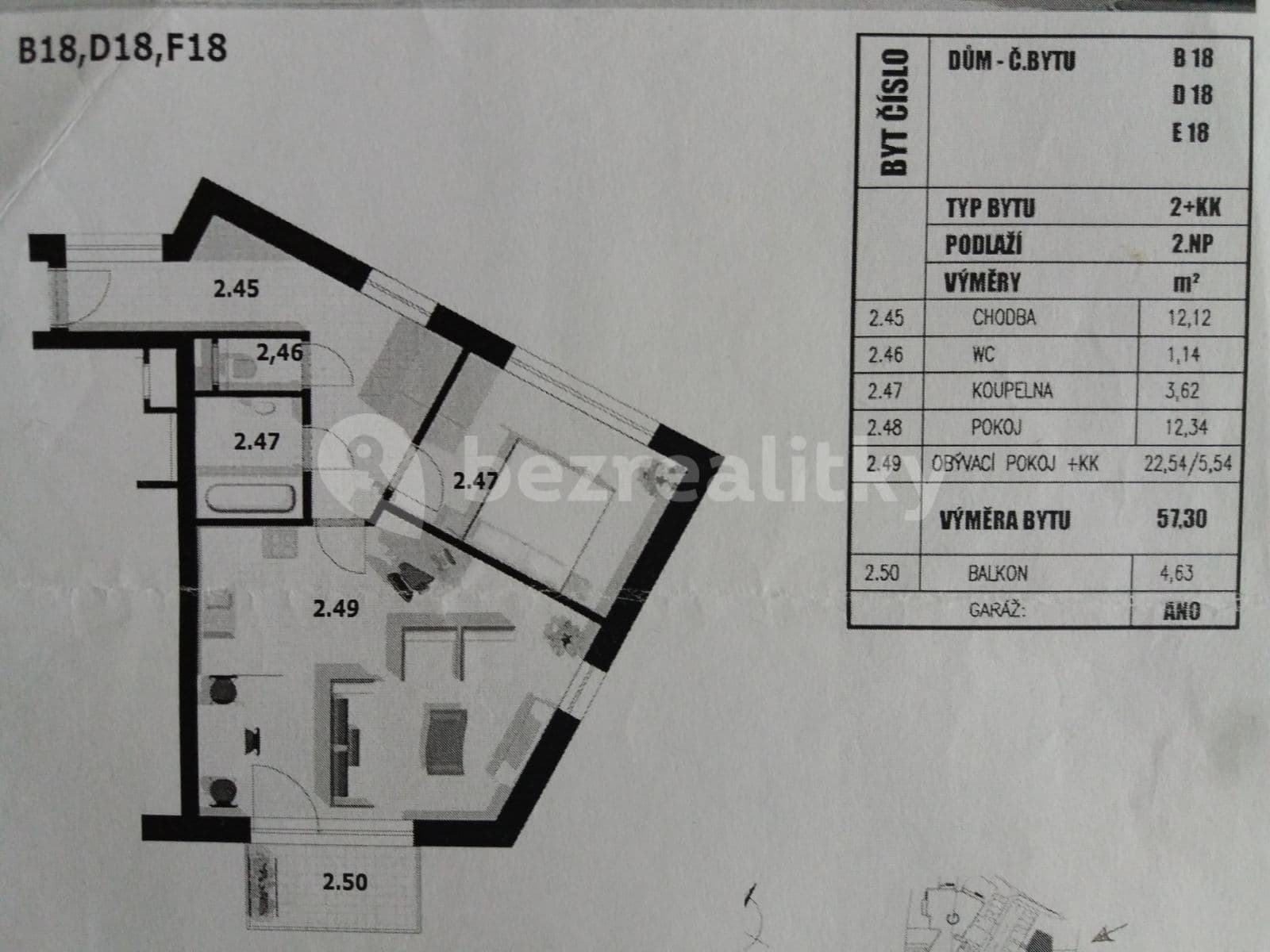 Prenájom bytu 2-izbový 57 m², Blšanecká, Praha, Praha Prenájom bytu 2-izbový 57 m², Blšanecká, Praha, Praha