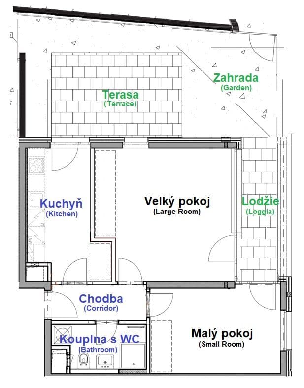 Prenájom bytu 2-izbový 20 m², Walterovo náměstí, Praha, Praha Prenájom bytu 2-izbový 20 m², Walterovo náměstí, Praha, Praha
