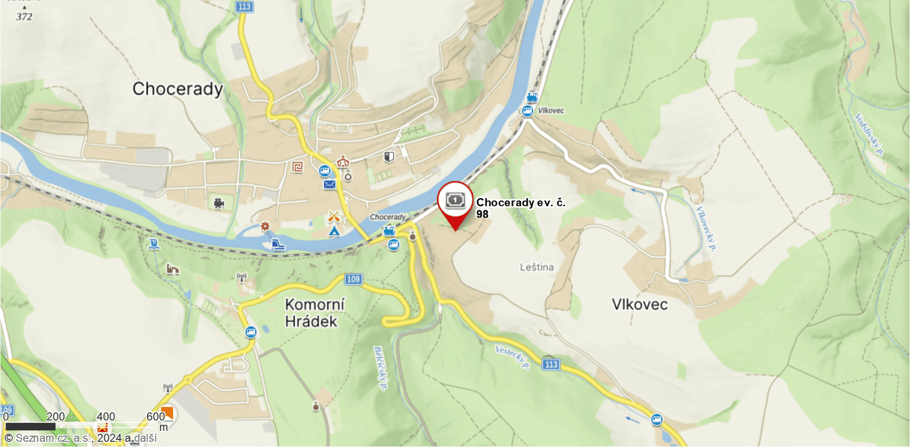 Predaj rekreačného objektu 26 m², pozemek 556 m², Chocerady, Středočeský kraj Predaj rekreačného objektu 26 m², pozemek 556 m², Chocerady, Středočeský kraj