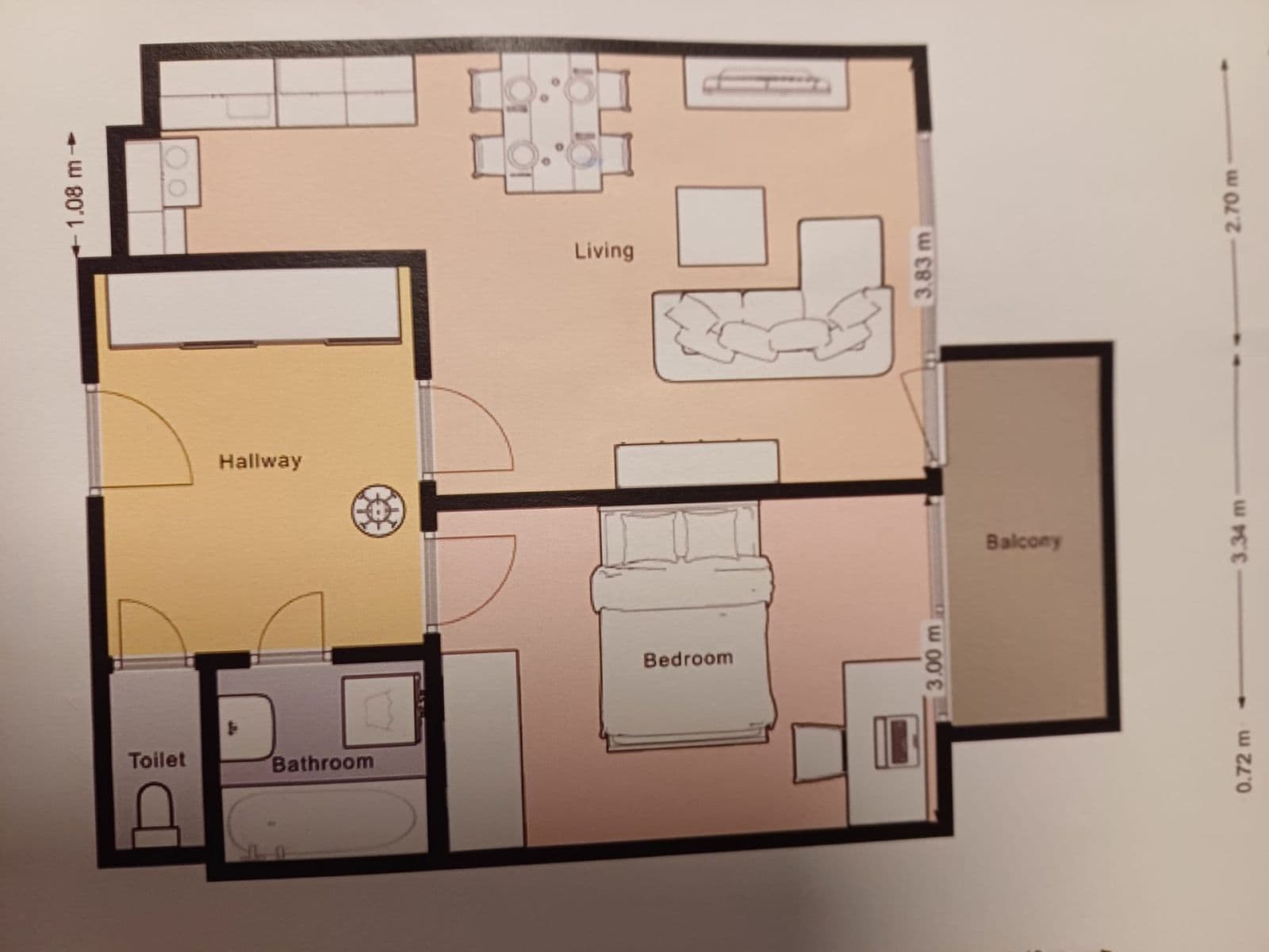 Prenájom bytu 2-izbový 54 m², Osadní, Praha, Praha Prenájom bytu 2-izbový 54 m², Osadní, Praha, Praha