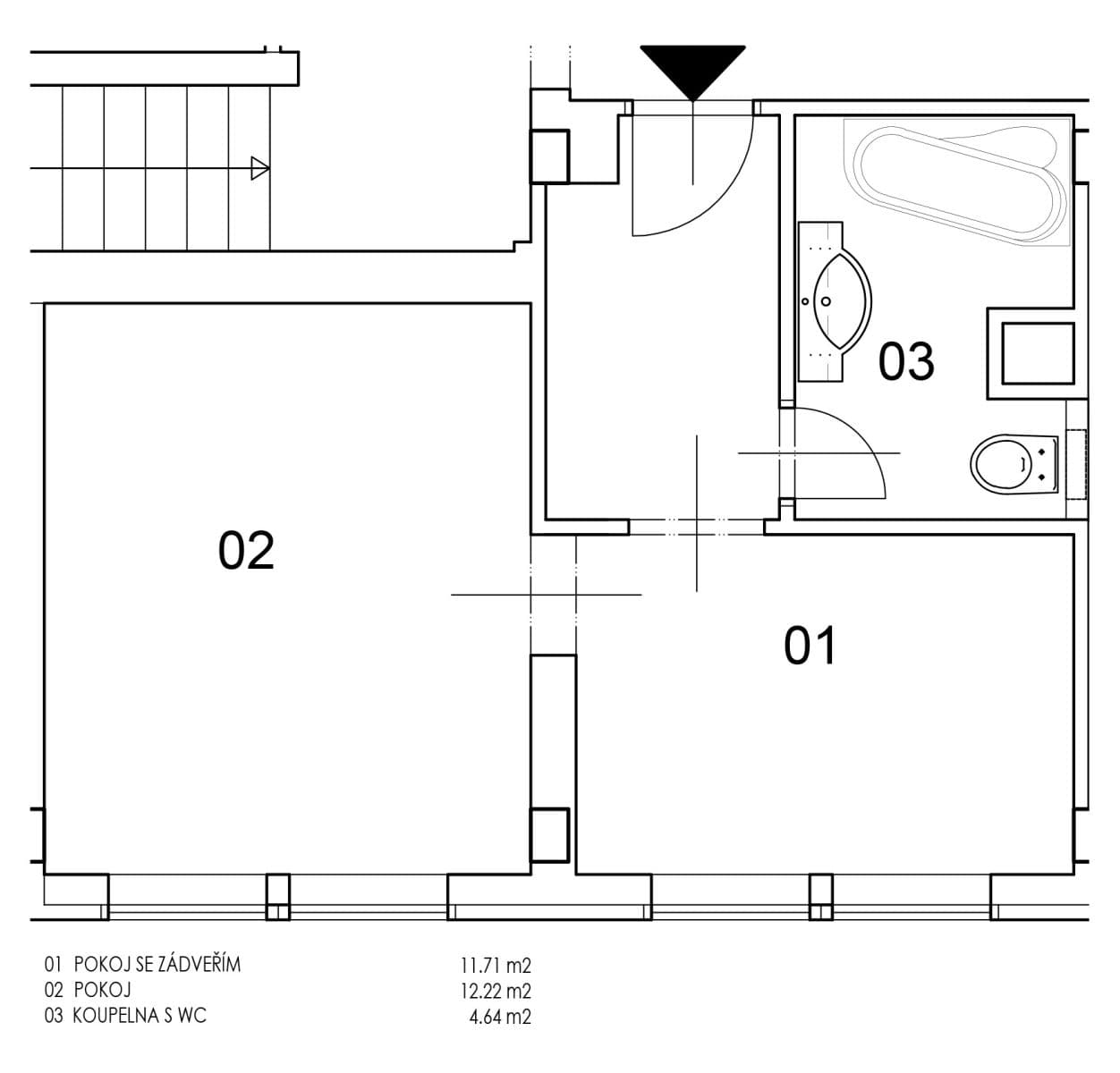 Prenájom bytu 2-izbový 30 m², Peroutkova, Praha, Praha Prenájom bytu 2-izbový 30 m², Peroutkova, Praha, Praha