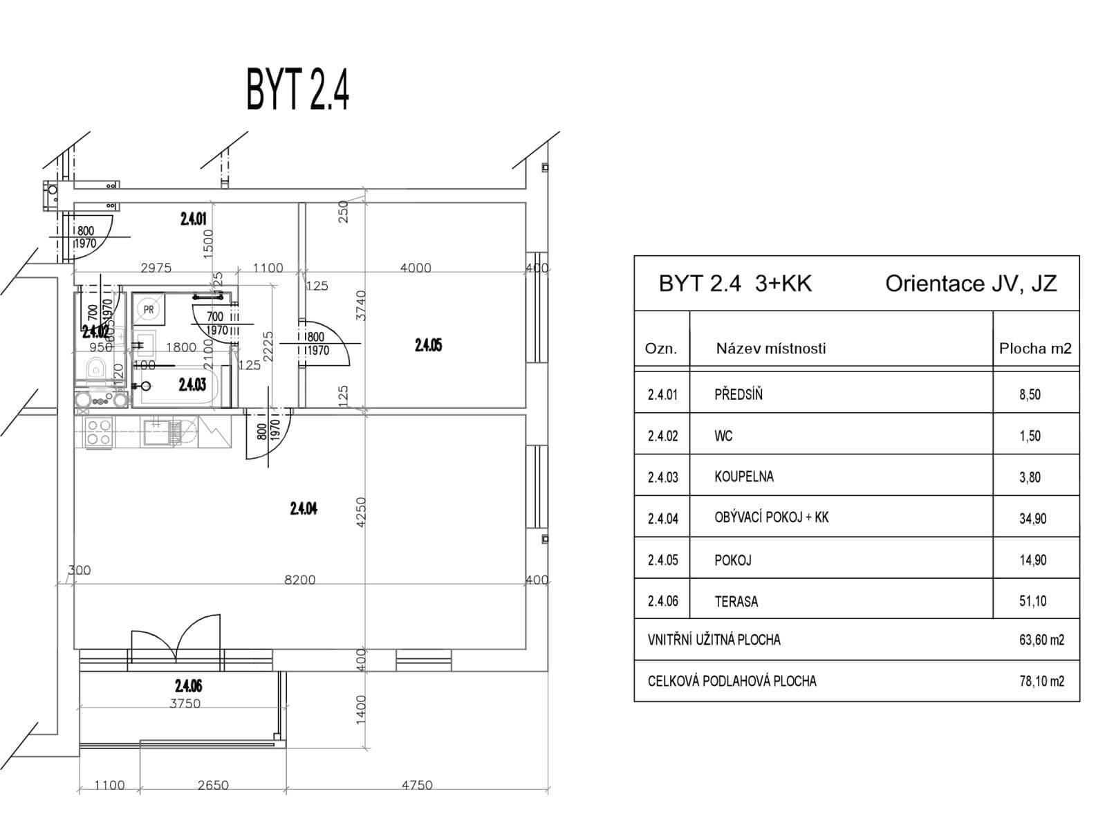 Prenájom bytu 2-izbový 60 m², Kadečkové, Praha, Praha Prenájom bytu 2-izbový 60 m², Kadečkové, Praha, Praha