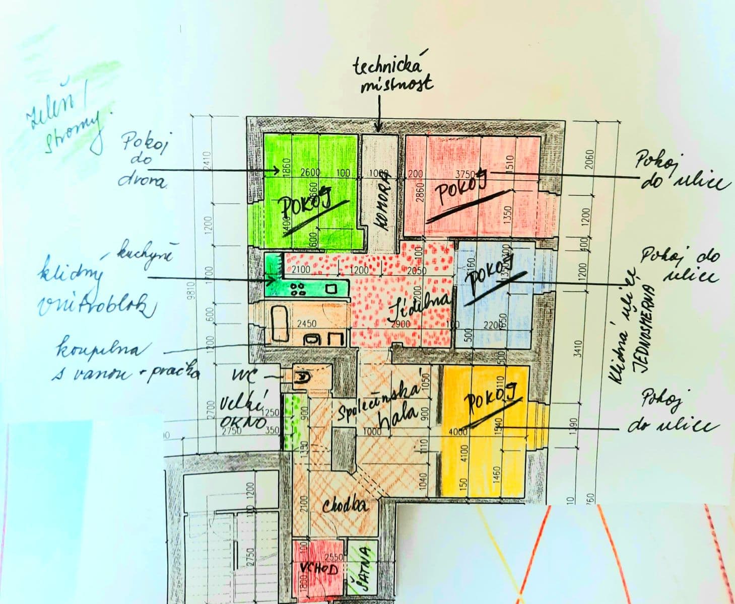 Prenájom bytu 4-izbový 92 m², Krásova, Praha, Praha Prenájom bytu 4-izbový 92 m², Krásova, Praha, Praha