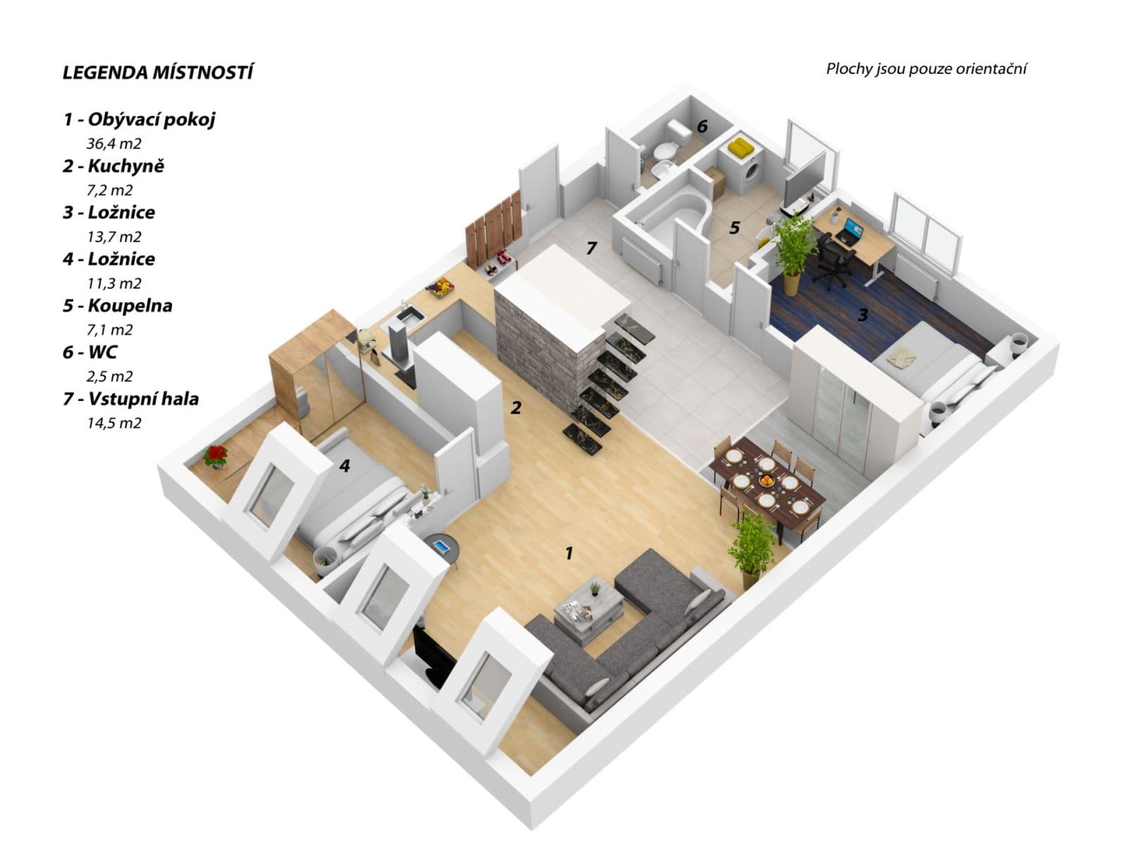 Prenájom bytu 4-izbový 126 m², Vltavská, Praha, Praha Prenájom bytu 4-izbový 126 m², Vltavská, Praha, Praha
