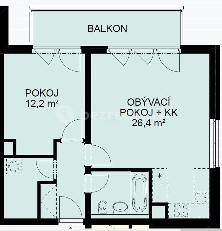 Prenájom bytu 2-izbový 51 m², Hlučkova, Praha, Praha Prenájom bytu 2-izbový 51 m², Hlučkova, Praha, Praha