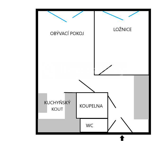 Prenájom bytu 2-izbový 44 m², Klapálkova, Praha, Praha Prenájom bytu 2-izbový 44 m², Klapálkova, Praha, Praha