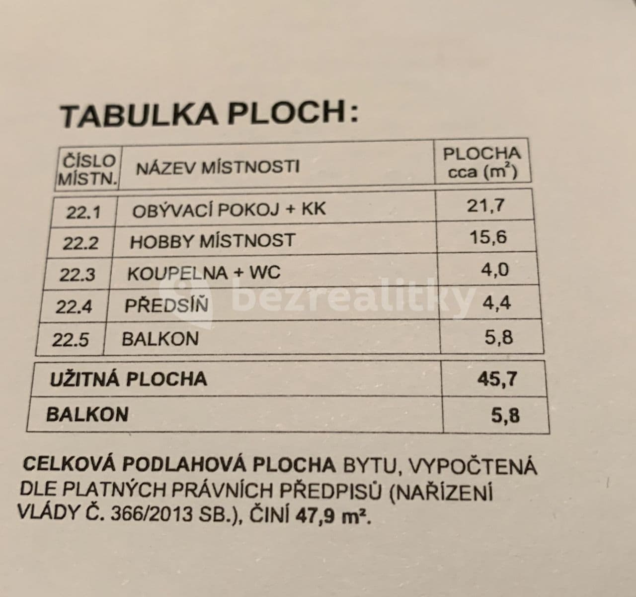 Prenájom bytu 2-izbový 52 m², Mantovská, Praha, Praha Prenájom bytu 2-izbový 52 m², Mantovská, Praha, Praha