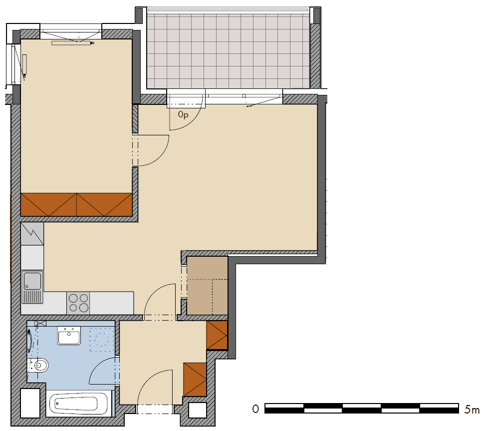 Prenájom bytu 2-izbový 62 m², Makedonská, Praha, Praha Prenájom bytu 2-izbový 62 m², Makedonská, Praha, Praha