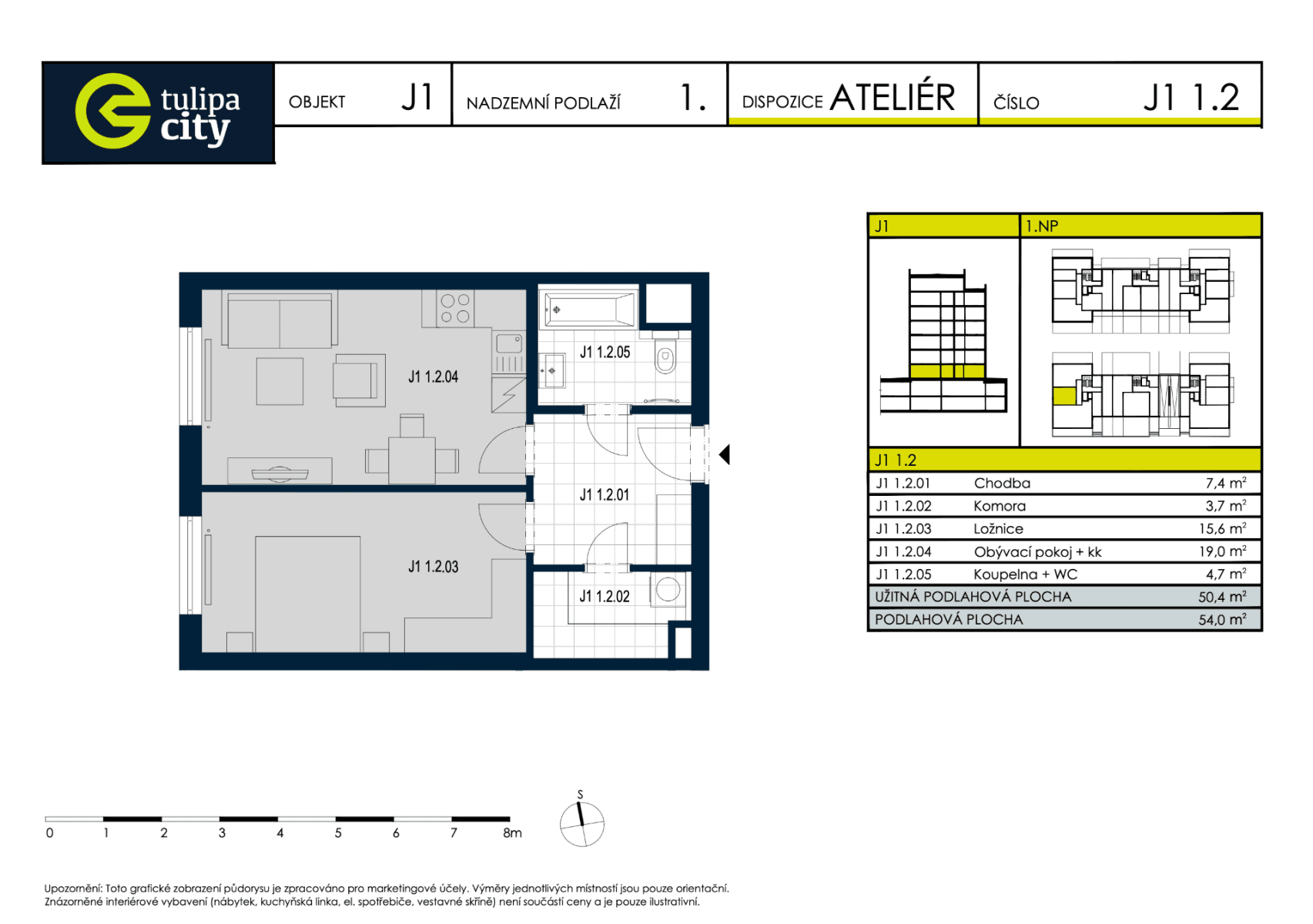 Prenájom bytu 2-izbový 54 m², Moravcových, Praha, Praha Prenájom bytu 2-izbový 54 m², Moravcových, Praha, Praha