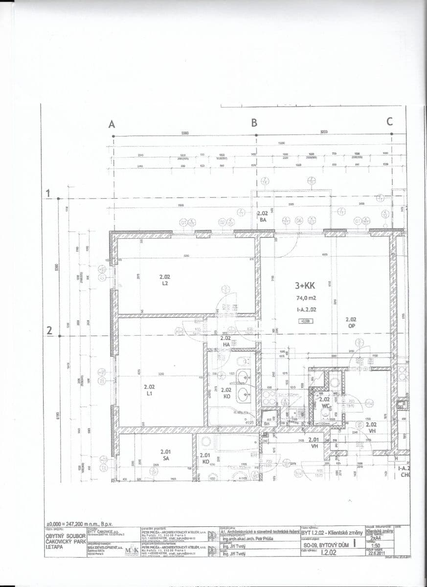 Prenájom bytu 3-izbový 79 m², Bermanova, Praha, Praha Prenájom bytu 3-izbový 79 m², Bermanova, Praha, Praha