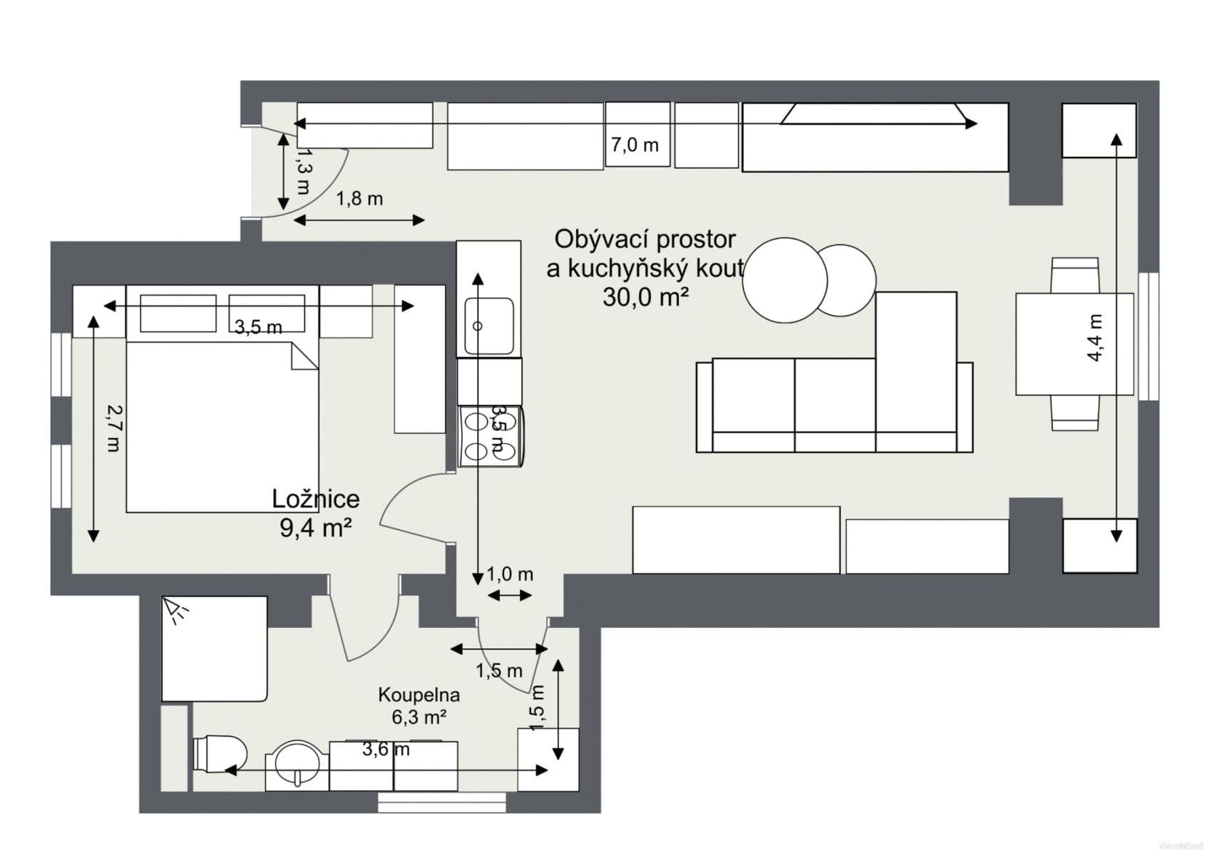 Prenájom bytu 2-izbový 60 m², Moravanská, Praha, Praha Prenájom bytu 2-izbový 60 m², Moravanská, Praha, Praha