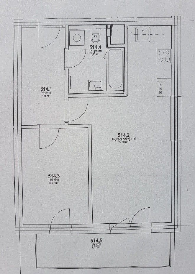 Prenájom bytu 2-izbový 53 m², Miroslava Hajna, Praha, Praha Prenájom bytu 2-izbový 53 m², Miroslava Hajna, Praha, Praha