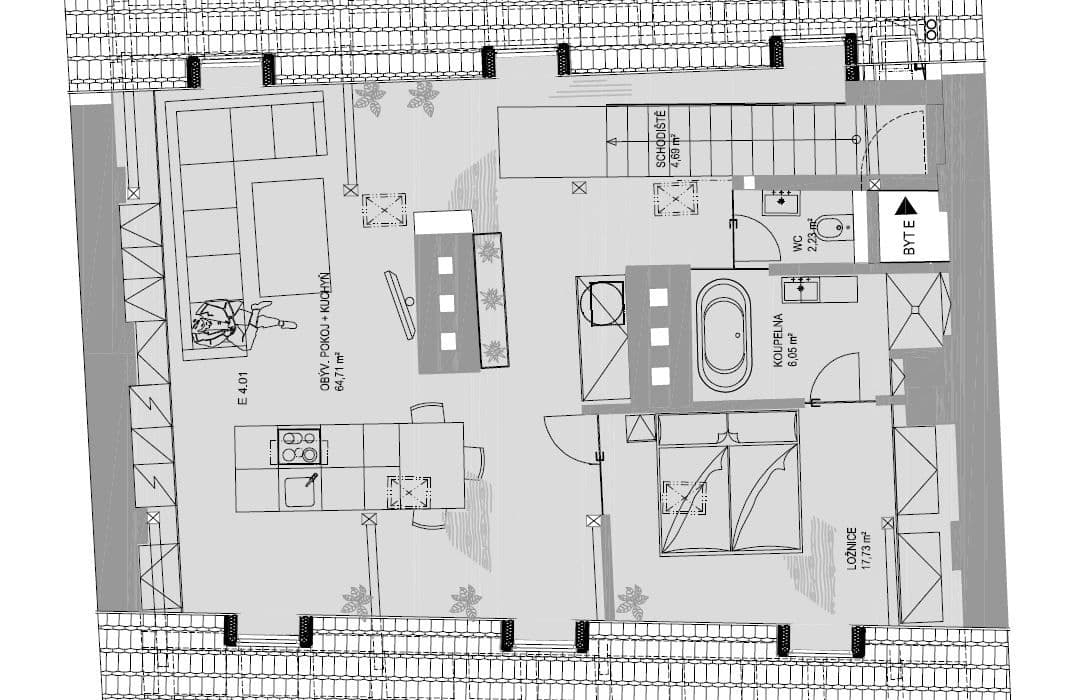 Prenájom bytu 2-izbový 95 m², U Lužického Semináře, Praha, Praha Prenájom bytu 2-izbový 95 m², U Lužického Semináře, Praha, Praha