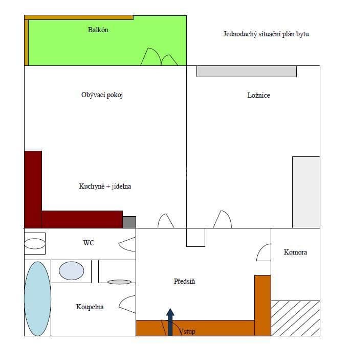 Prenájom bytu 2-izbový 63 m², K rybníku, Brno, Jihomoravský kraj Prenájom bytu 2-izbový 63 m², K rybníku, Brno, Jihomoravský kraj