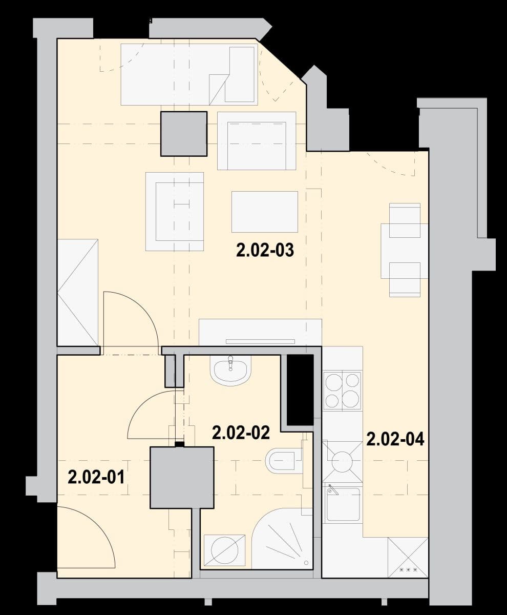 Prenájom bytu 1-izbový 37 m², Jankovcova, Praha, Praha Prenájom bytu 1-izbový 37 m², Jankovcova, Praha, Praha
