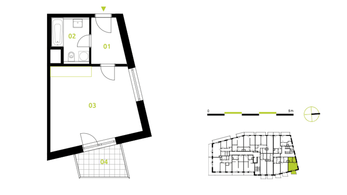 Prenájom bytu 1-izbový 39 m², Československého exilu, Praha, Praha Prenájom bytu 1-izbový 39 m², Československého exilu, Praha, Praha