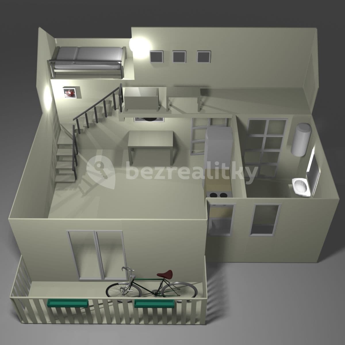 Prenájom bytu 1-izbový 48 m², Jabloňová, Praha, Praha Prenájom bytu 1-izbový 48 m², Jabloňová, Praha, Praha