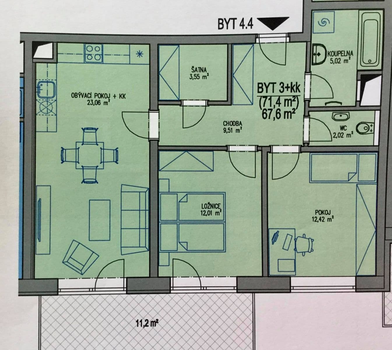 Prenájom bytu 3-izbový 71 m², Sentická, Brno, Jihomoravský kraj Prenájom bytu 3-izbový 71 m², Sentická, Brno, Jihomoravský kraj