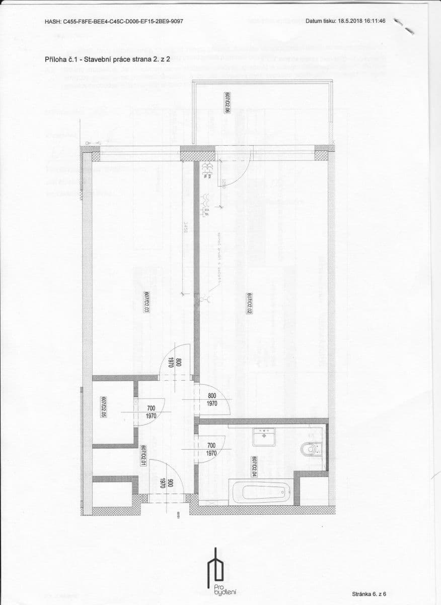 Prenájom bytu 2-izbový 53 m², Honzíkova, Praha, Praha Prenájom bytu 2-izbový 53 m², Honzíkova, Praha, Praha