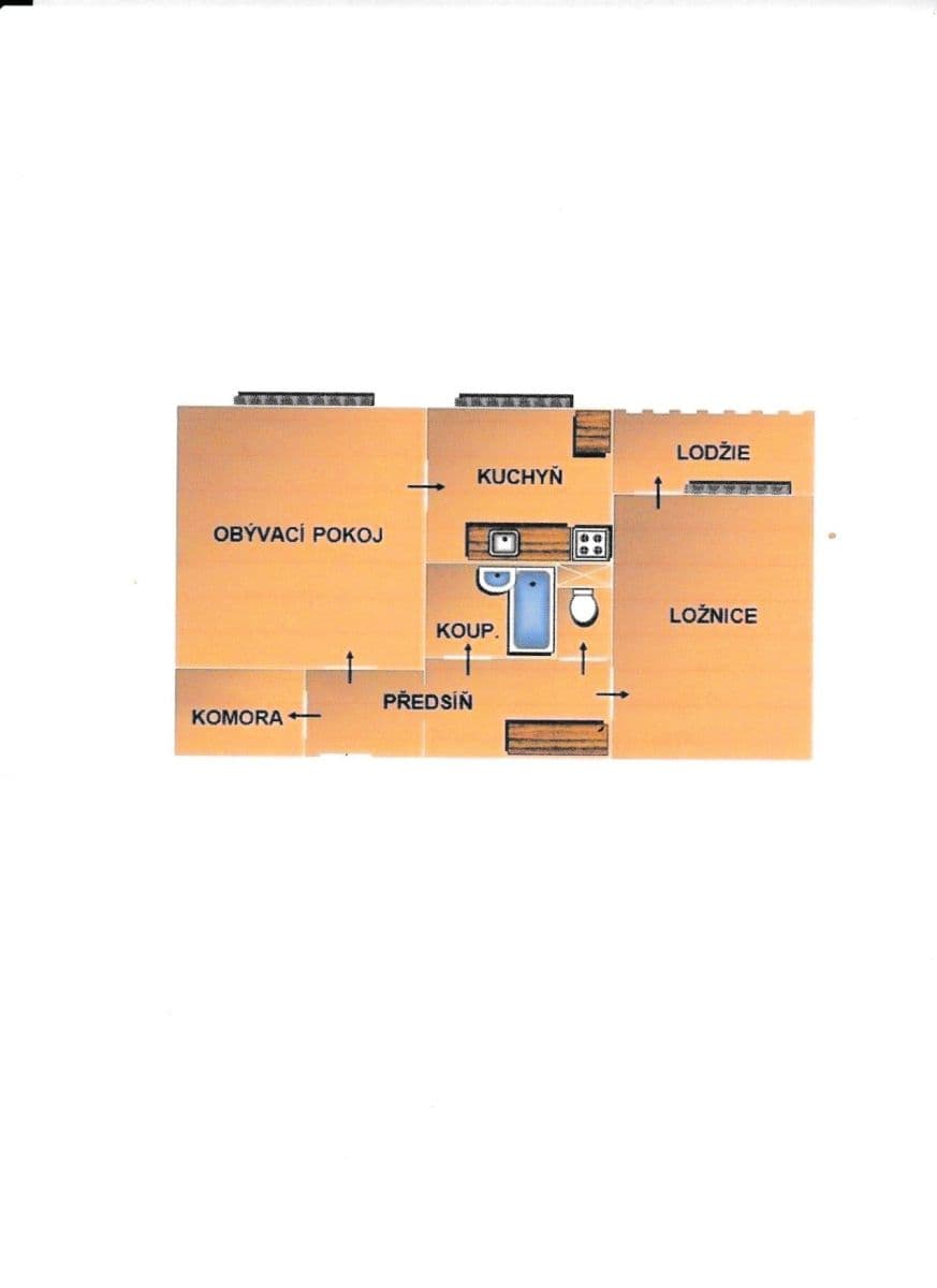 Prenájom bytu 2-izbový 56 m², Hvězdná, Liberec, Liberecký kraj Prenájom bytu 2-izbový 56 m², Hvězdná, Liberec, Liberecký kraj