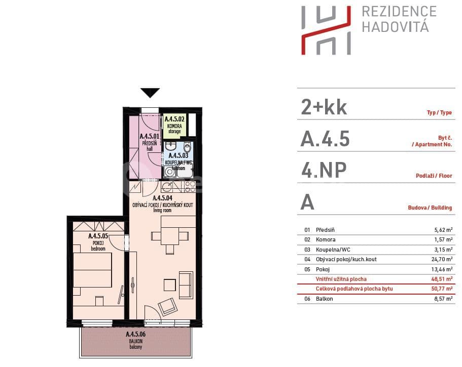 Prenájom bytu 2-izbový 60 m², Hadovitá, Praha, Praha Prenájom bytu 2-izbový 60 m², Hadovitá, Praha, Praha