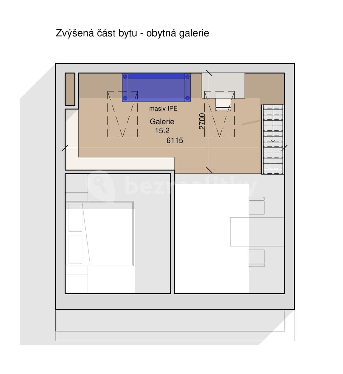Prenájom bytu 2-izbový 57 m², Praha, Praha Prenájom bytu 2-izbový 57 m², Praha, Praha