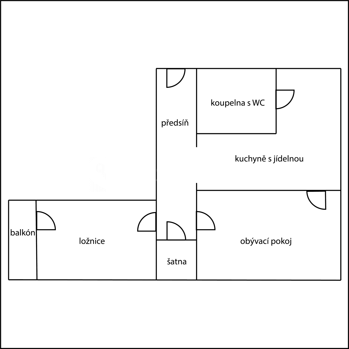 Prenájom bytu 2-izbový 56 m², Tupolevova, Praha, Praha Prenájom bytu 2-izbový 56 m², Tupolevova, Praha, Praha