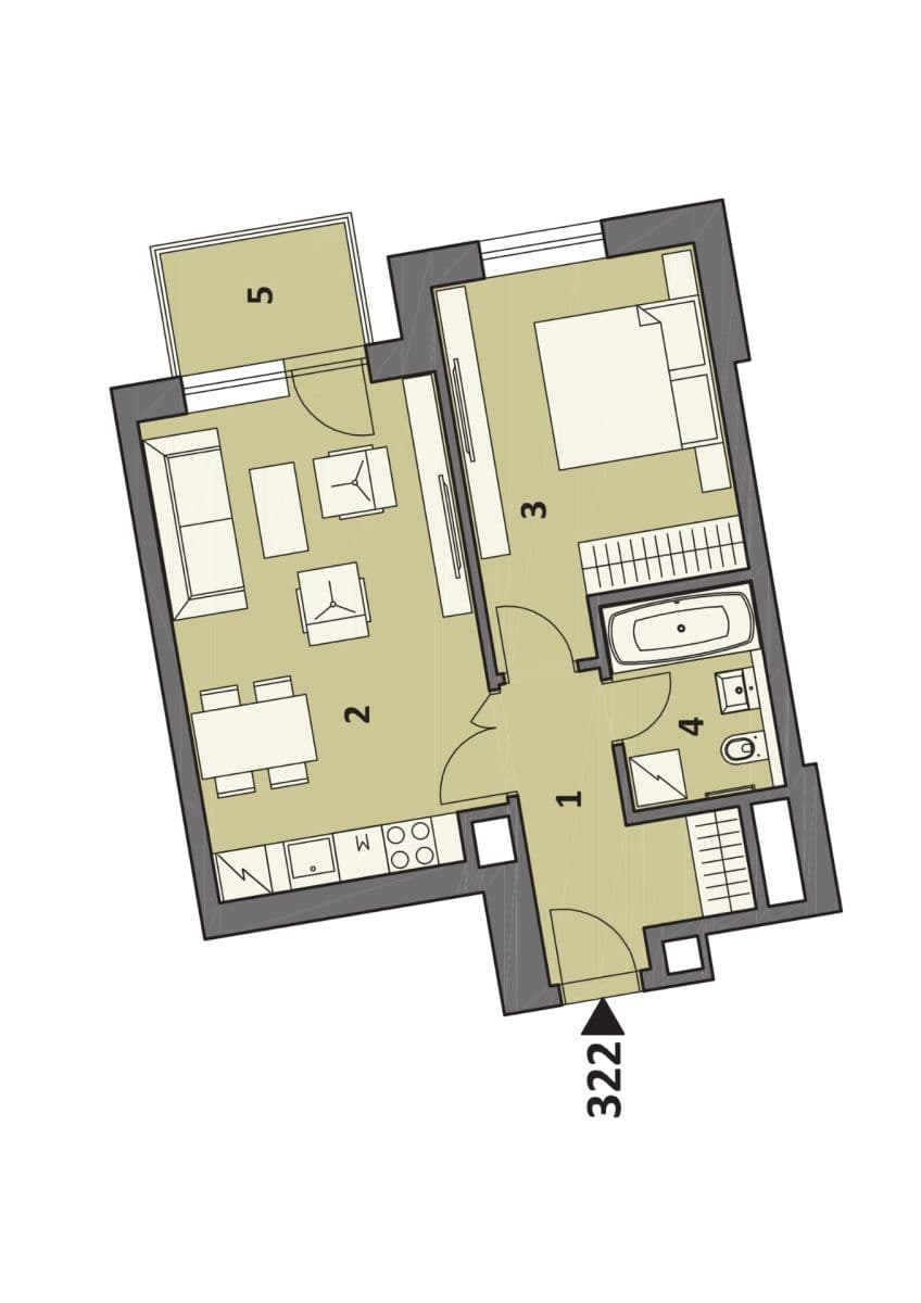 Prenájom bytu 2-izbový 52 m², Pod Areálem, Praha, Praha Prenájom bytu 2-izbový 52 m², Pod Areálem, Praha, Praha