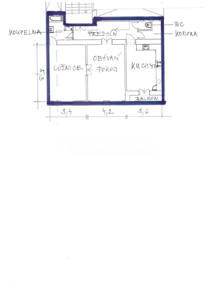 Prenájom bytu 2-izbový 78 m², Švédská, Praha, Praha Prenájom bytu 2-izbový 78 m², Švédská, Praha, Praha