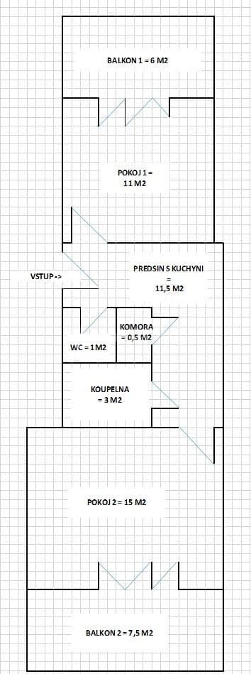 Prenájom bytu 2-izbový 53 m², Dačického, Praha, Praha Prenájom bytu 2-izbový 53 m², Dačického, Praha, Praha