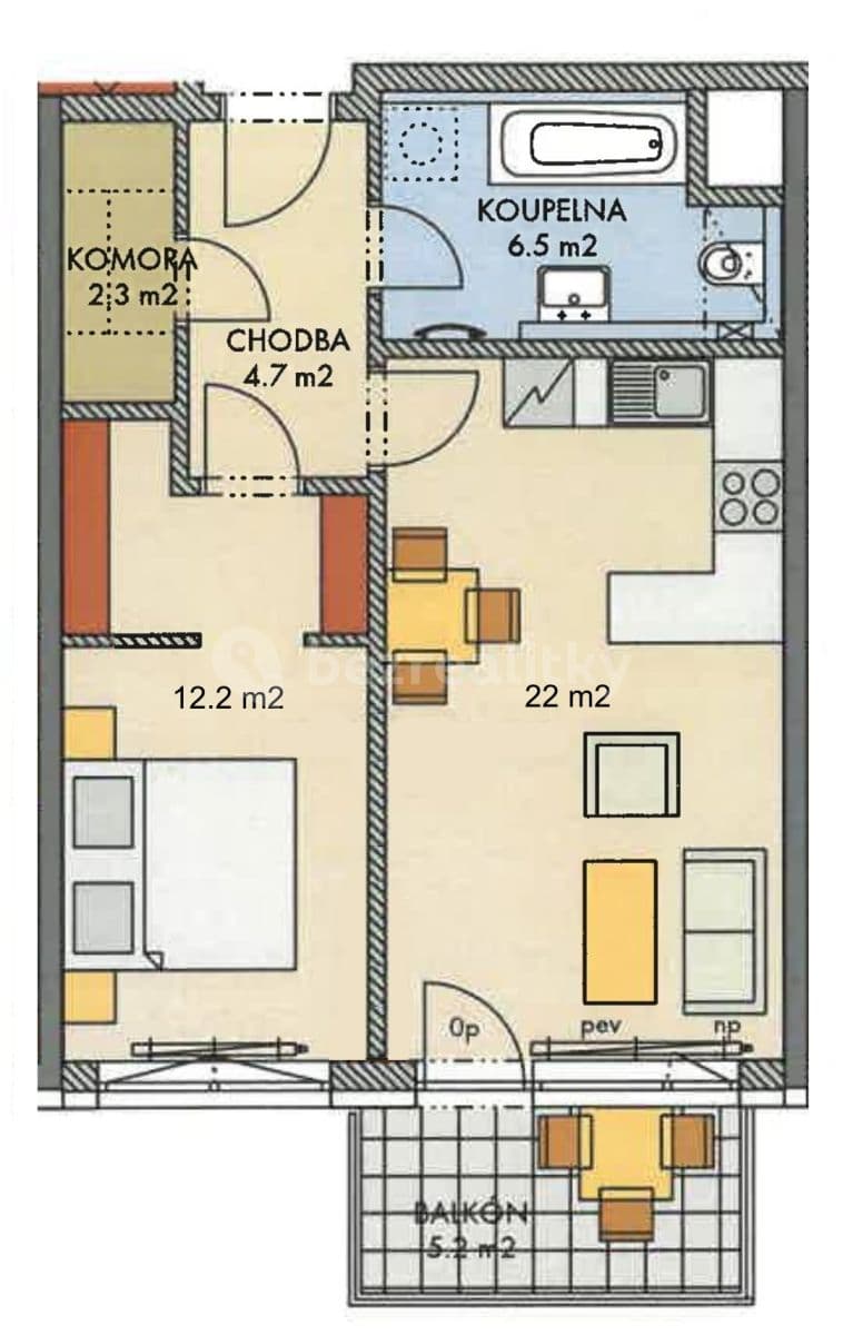Prenájom bytu 2-izbový 55 m², Hugo Haase, Praha, Praha Prenájom bytu 2-izbový 55 m², Hugo Haase, Praha, Praha